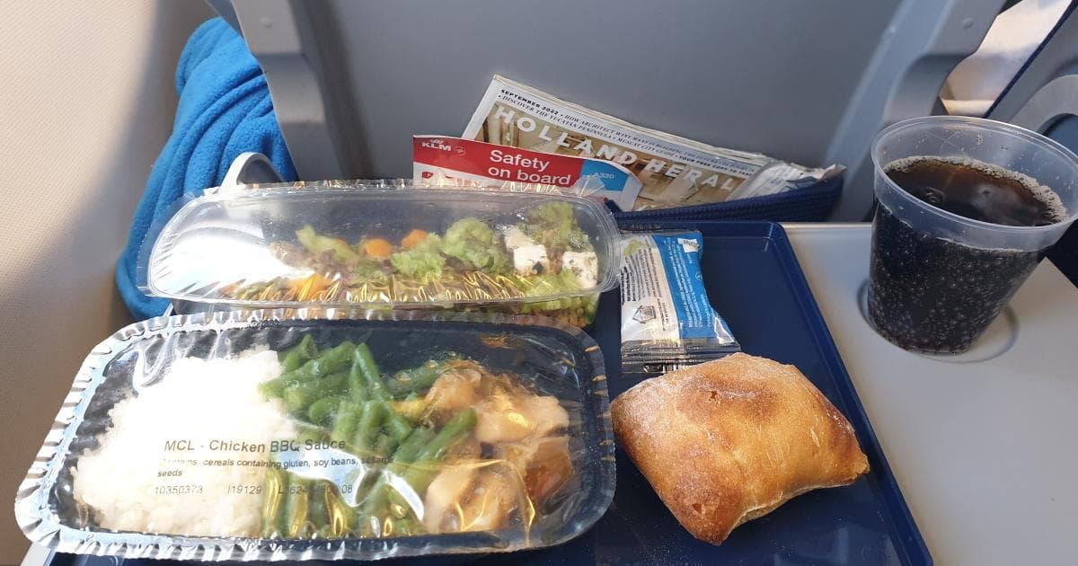 Menú de la KLM
