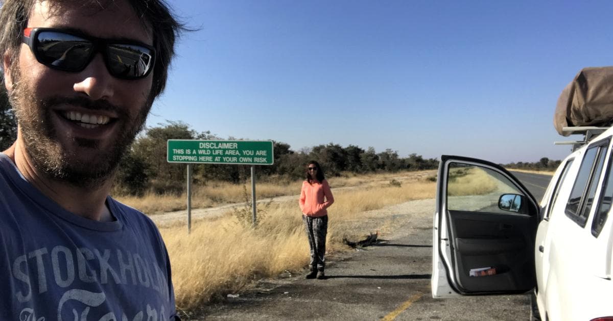 Con el Hilux preparado... ¡rumbo a Gweta!