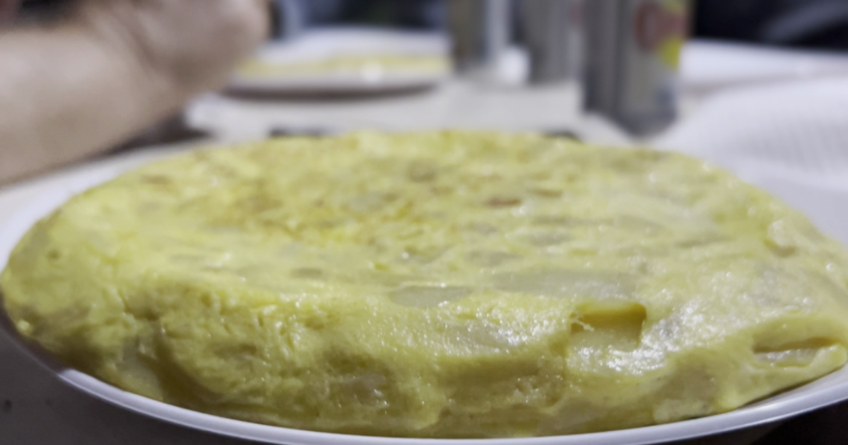 Unas tortillas de patata para terminar el día de viaje