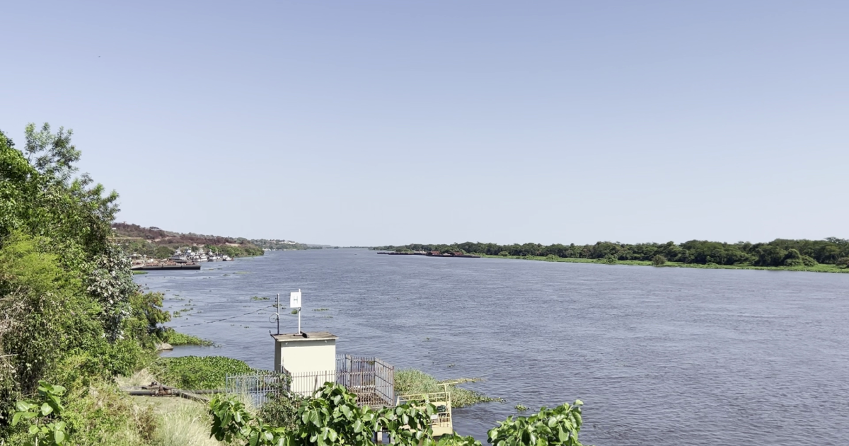 Vistas desde la puerta de las habitaciones de la Pousada Pantanal, en Ladário